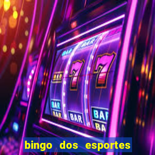 bingo dos esportes para imprimir