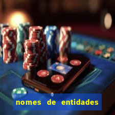 nomes de entidades do mal