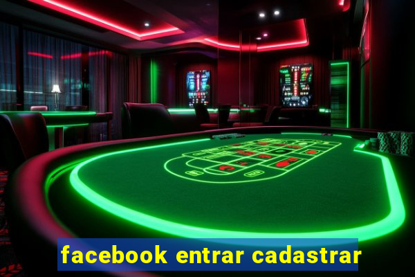 facebook entrar cadastrar