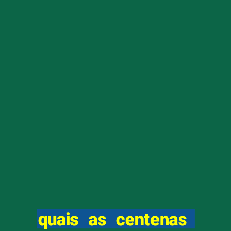 quais as centenas que mais saem na loteria federal