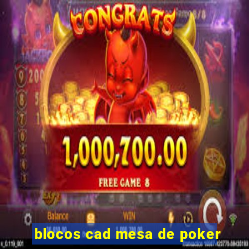 blocos cad mesa de poker