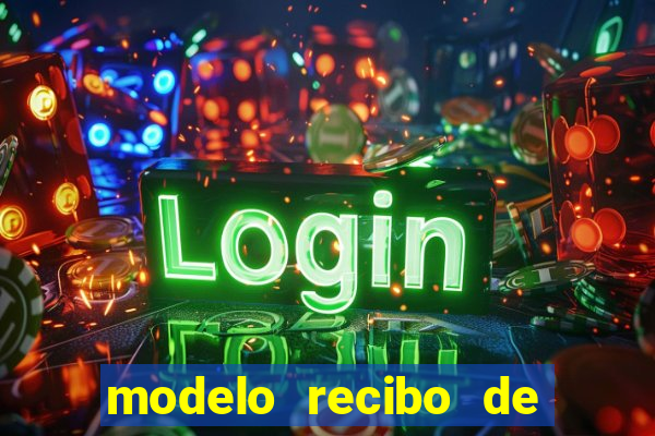 modelo recibo de pagamento word