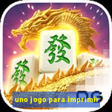 uno jogo para imprimir