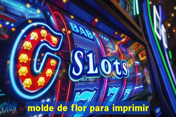 molde de flor para imprimir