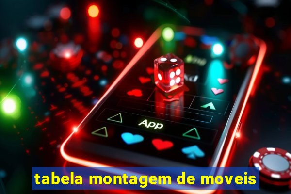 tabela montagem de moveis