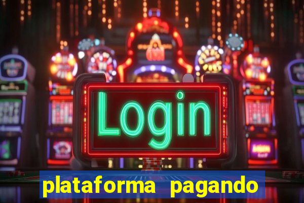 plataforma pagando no cadastro