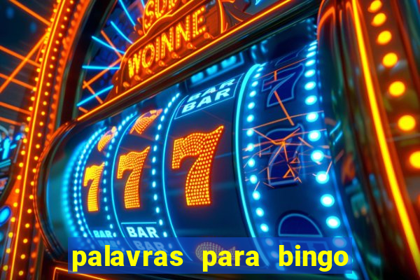 palavras para bingo de cha de lingerie