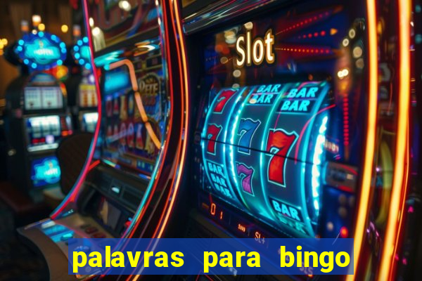 palavras para bingo de cha de lingerie