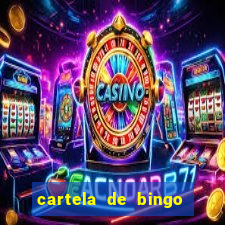 cartela de bingo cha de panela