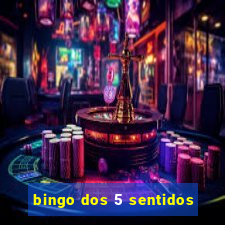 bingo dos 5 sentidos