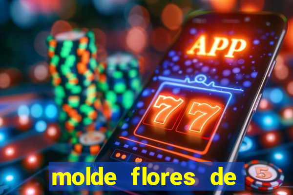 molde flores de papel para imprimir