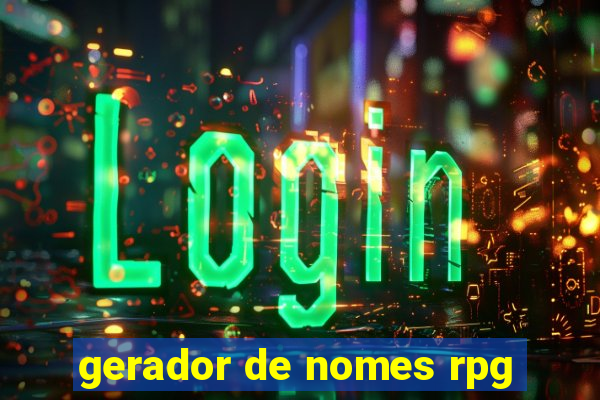 gerador de nomes rpg