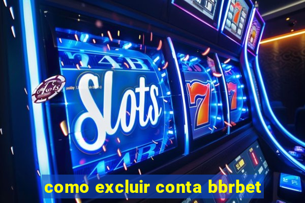 como excluir conta bbrbet