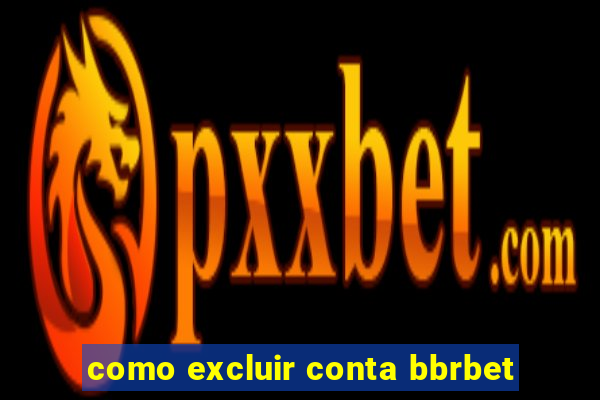 como excluir conta bbrbet