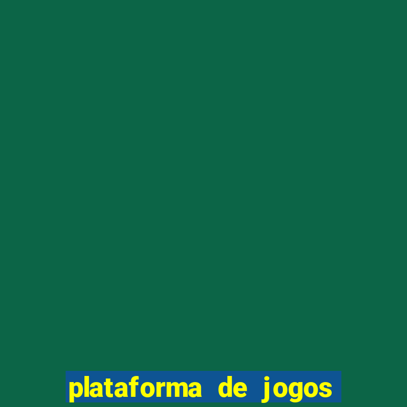 plataforma de jogos nova pagando no cadastro