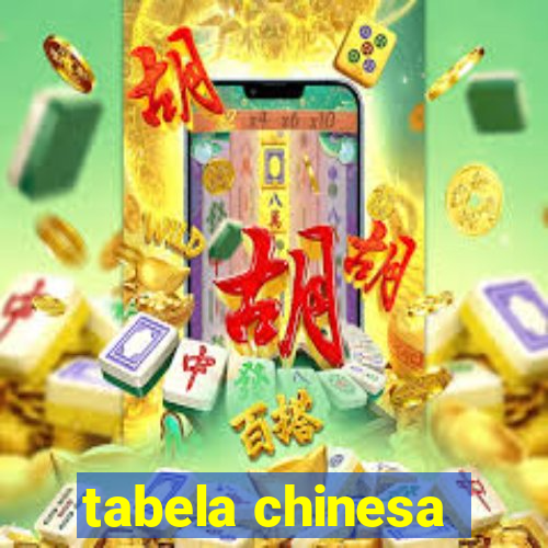 tabela chinesa