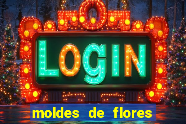 moldes de flores gigantes para imprimir