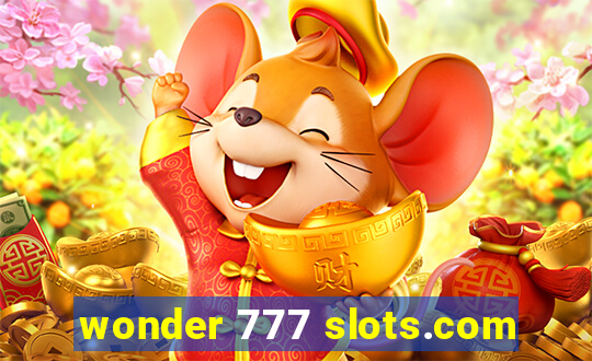 wonder 777 slots.com