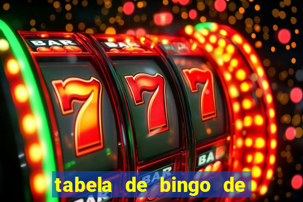 tabela de bingo de 1 a 100