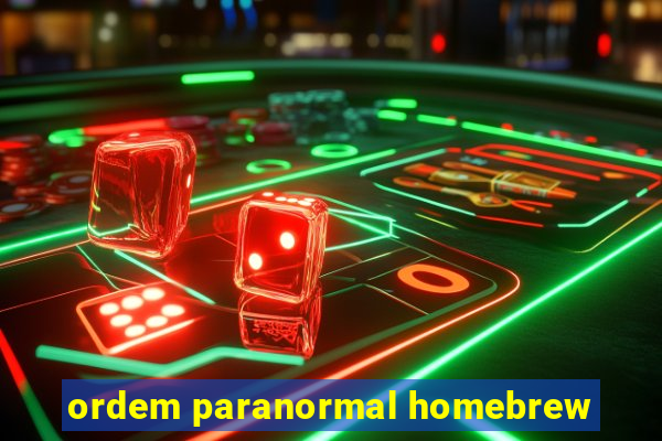 ordem paranormal homebrew