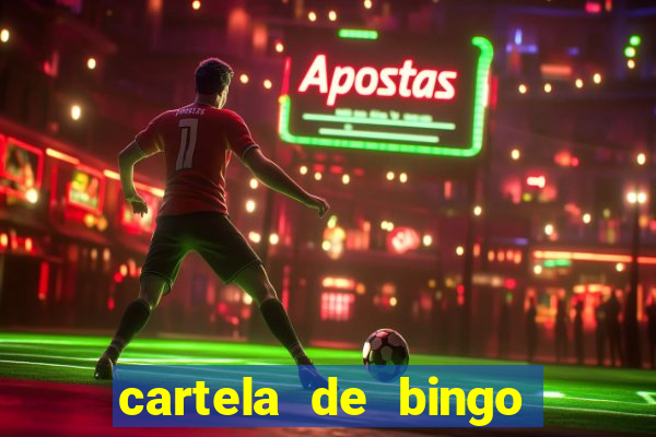 cartela de bingo cha de bebe