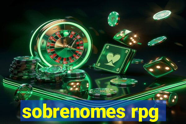 sobrenomes rpg