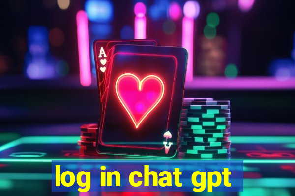 log in chat gpt