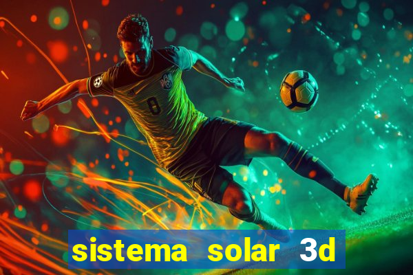 sistema solar 3d em movimento